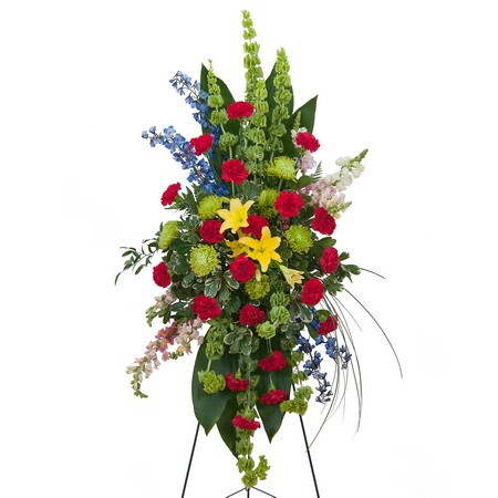 Treasured Celebration Standing Spray  from Joseph Genuardi Florist in Norristown, PA