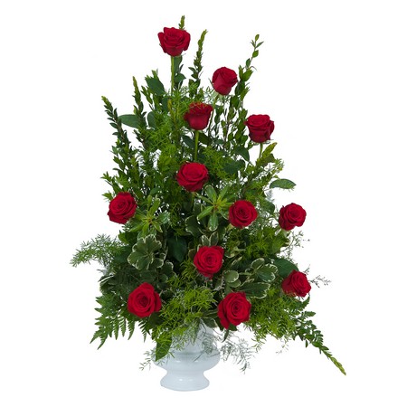 Royal Dozen Rose Urn  from Joseph Genuardi Florist in Norristown, PA