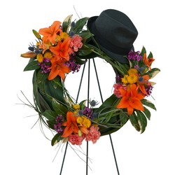 The Good Times Wreath from Joseph Genuardi Florist in Norristown, PA